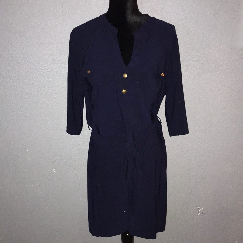 SOHO apparel navy blue dress